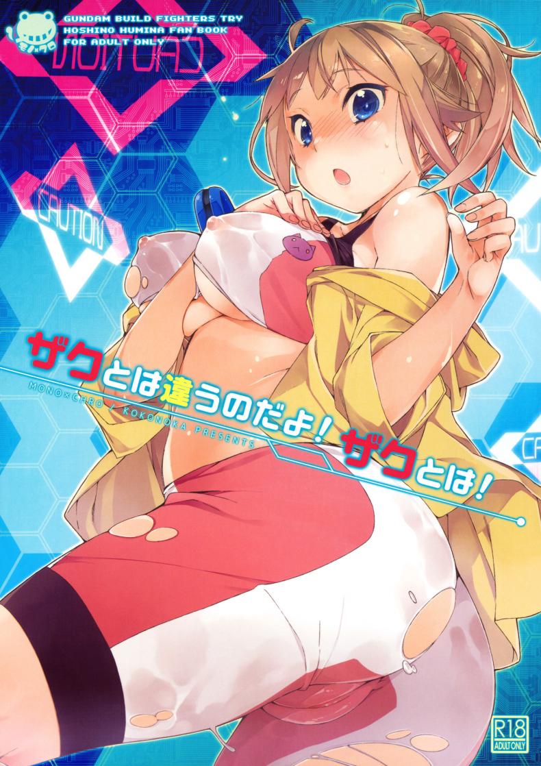 เกมจบแต่คนไม่จบ (C87) [Mono × Chro (Kokonoka)] Zaku to wa Chigau no dayo! Zaku to wa! (Gundam Build Fighters Try)